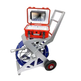 Forbest 3388ET Long Range Multi-Function Sewer Camera with 200-Ft Cable, Self-Leveling Head, Transmitter, Meter Counter, 10" LCD Screen