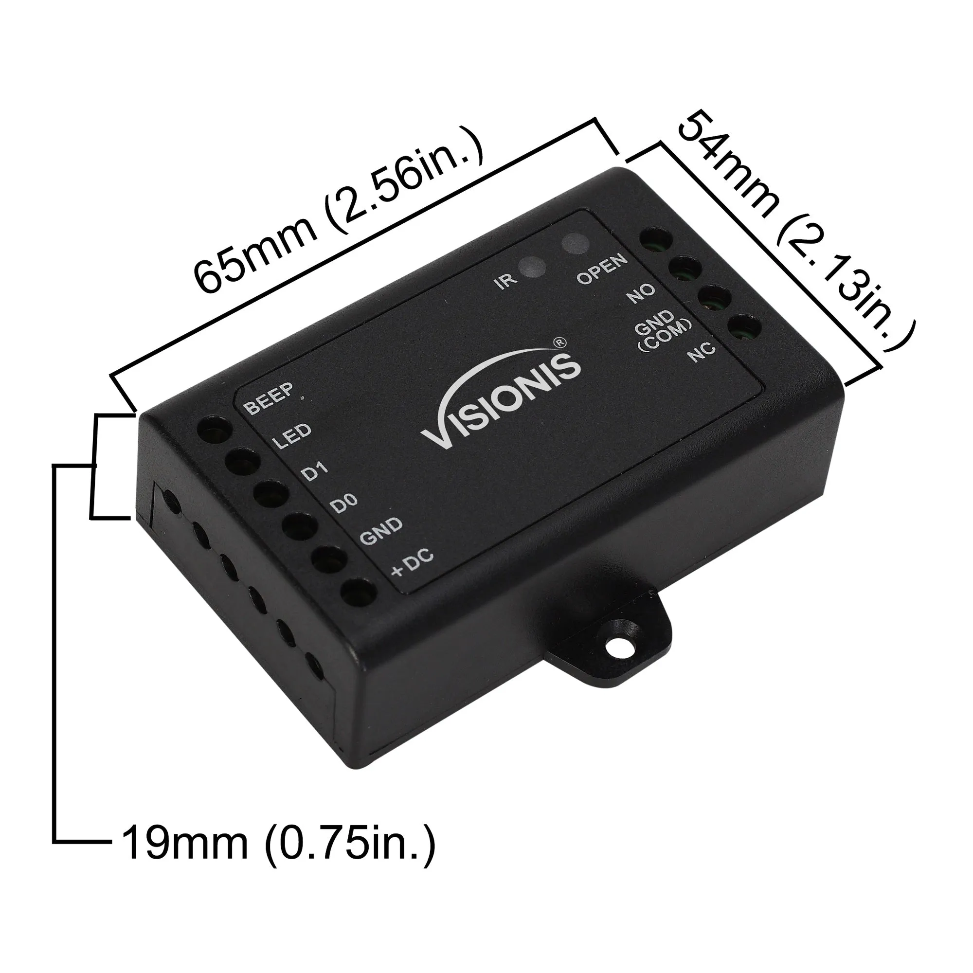 FPC-6421 Visionis VIS-3008 Access Control Outdoor IP68 Weatherproof Card Reader And Keypad Standalone With Mini Controller   Wiegand 26, No Software, EM Cards, 1000 Users   10 Pack Of Proximity Cards