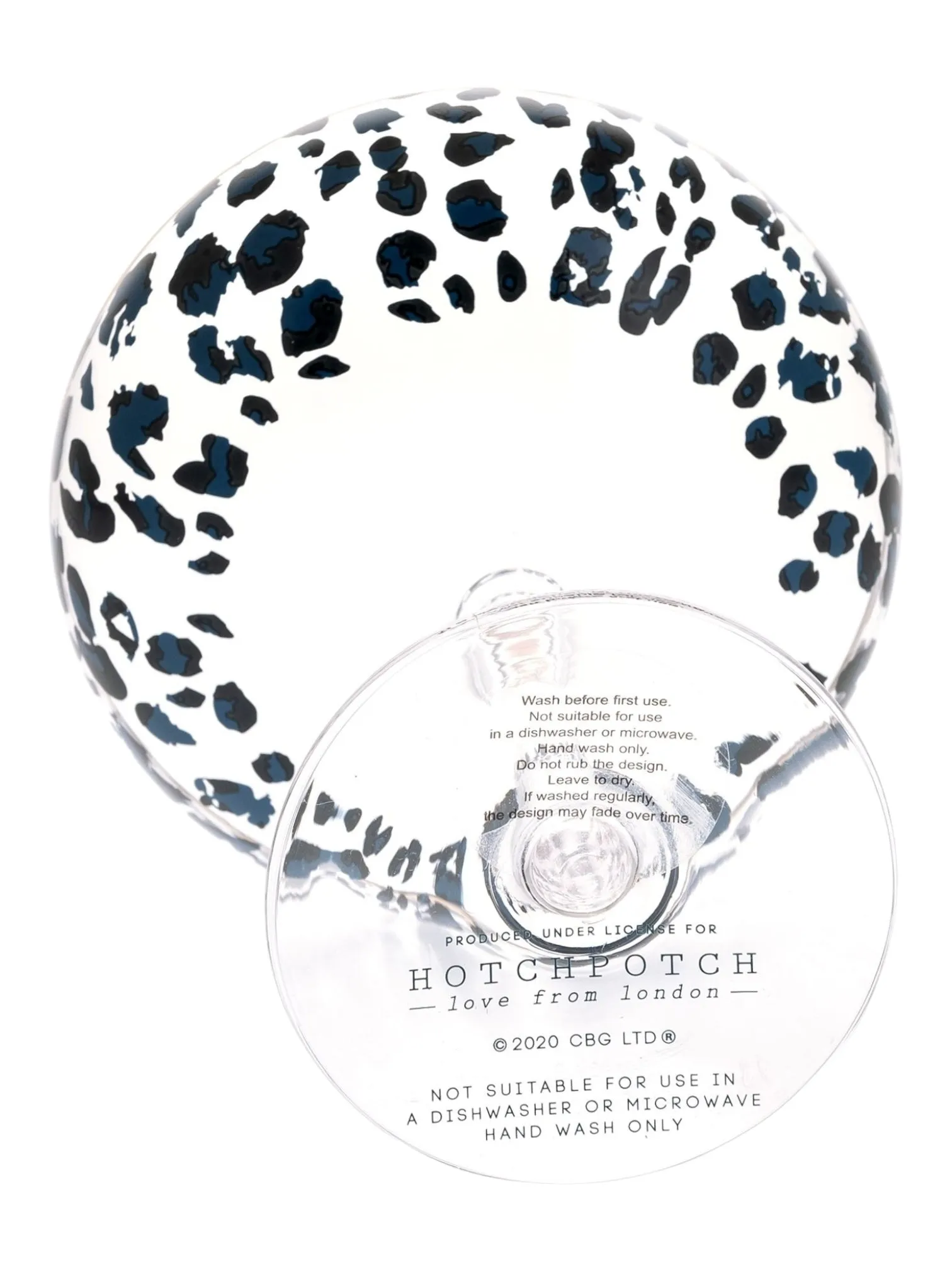 Frida Leopard Print Coupe Cocktail Glasses