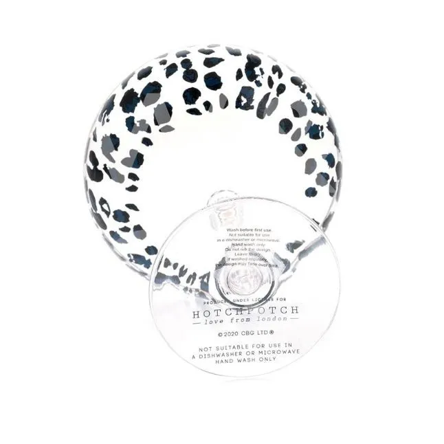 Frida Leopard Print Coupe Cocktail Glasses