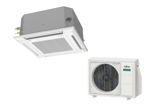 Fujitsu 18,000 BTU 20.8 SEER Compact Cassette Single Zone System