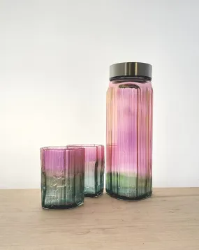 Golden tourmaline decanter set (2)
