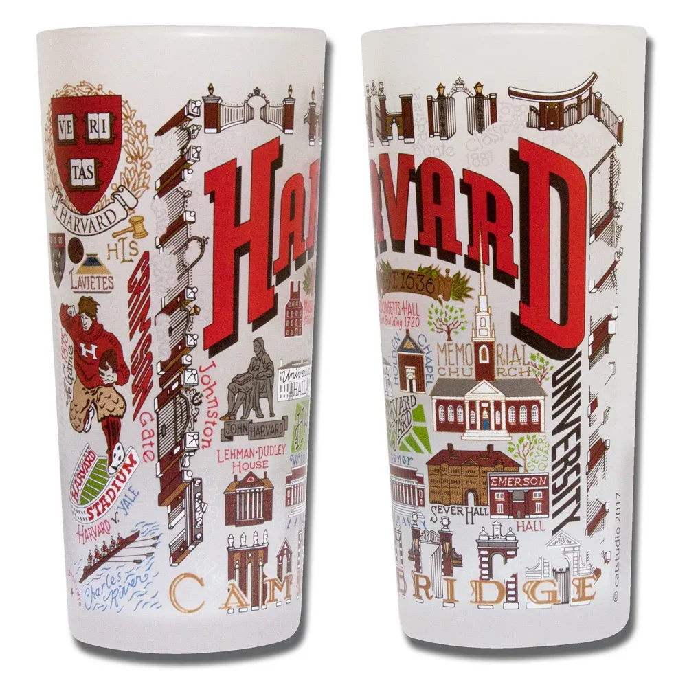HARVARD UNIVERSITY GLASS BY CATSTUDIO