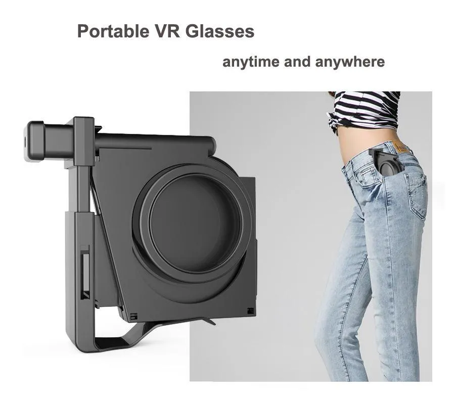 Hot Sell KBY-V1 VRFOLD-V1 folding virtual reality 3D glasses