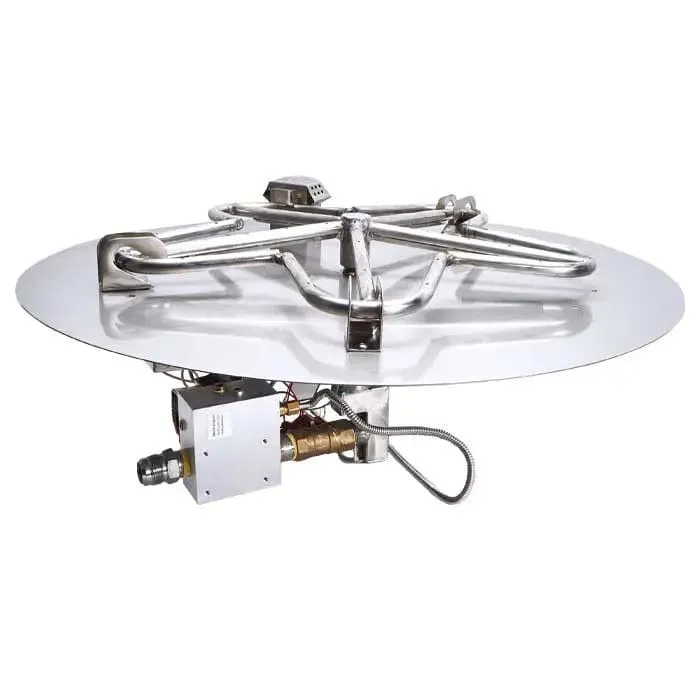HPC Fire 36" Round Flat Pan Electronic Ignition Fire Pit Insert PENTA36EI