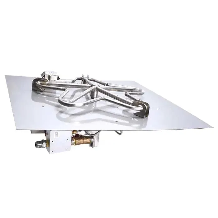 HPC Fire 36" Square Flat Pan Fire Pit Insert 36FSSEI-SQ-HI-LO