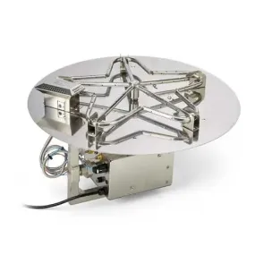 HPC Fire 54" Round Flat Pan Electronic Ignition Fire Pit Insert