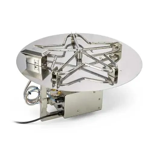 HPC Fire 54" Round Flat Pan Electronic Ignition Fire Pit Insert