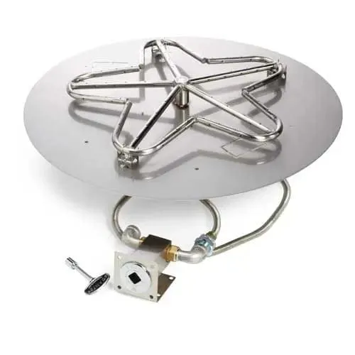 HPC Fire 54" Round Flat Pan Electronic Ignition Fire Pit Insert