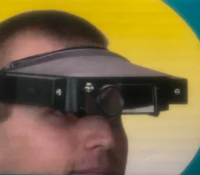#HT-100 - Headstrap Magnifier with 4 Lenses and Light