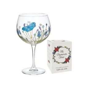 Joe Davies My Favourite Glass Butterfly Gin Glass