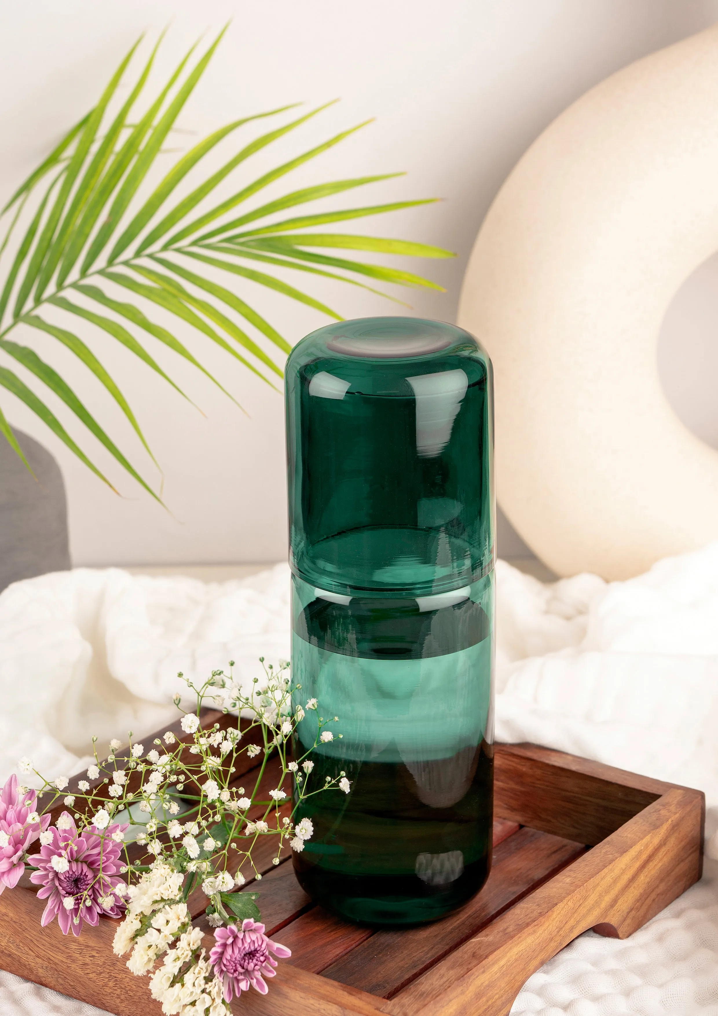 Juliette Carafe & Glasses - Teal