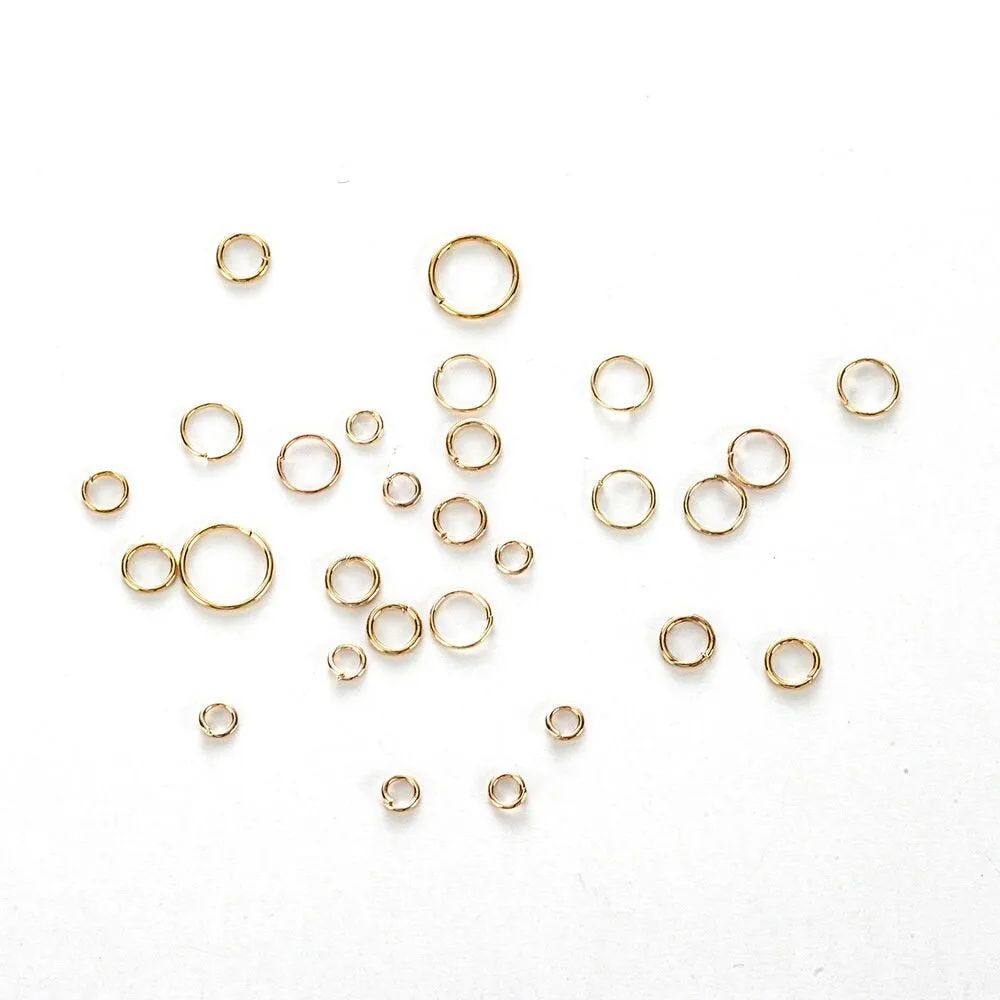 Jump ring kit, 1415pcs assorted sizes, Gold or silver, Nickel free