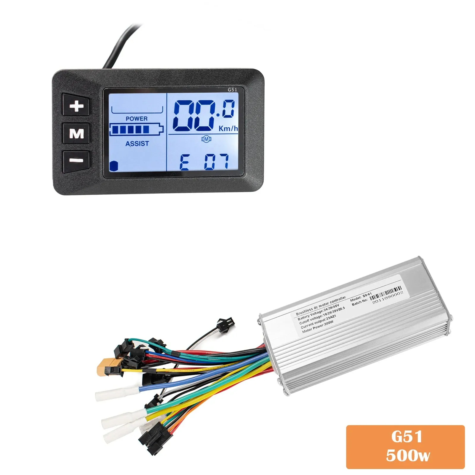 Kunray Brushless LCD Display for E-bike  24V/36V/48V 500w Controller Display Kits Electric Bicycle Scooter Motor Accessories
