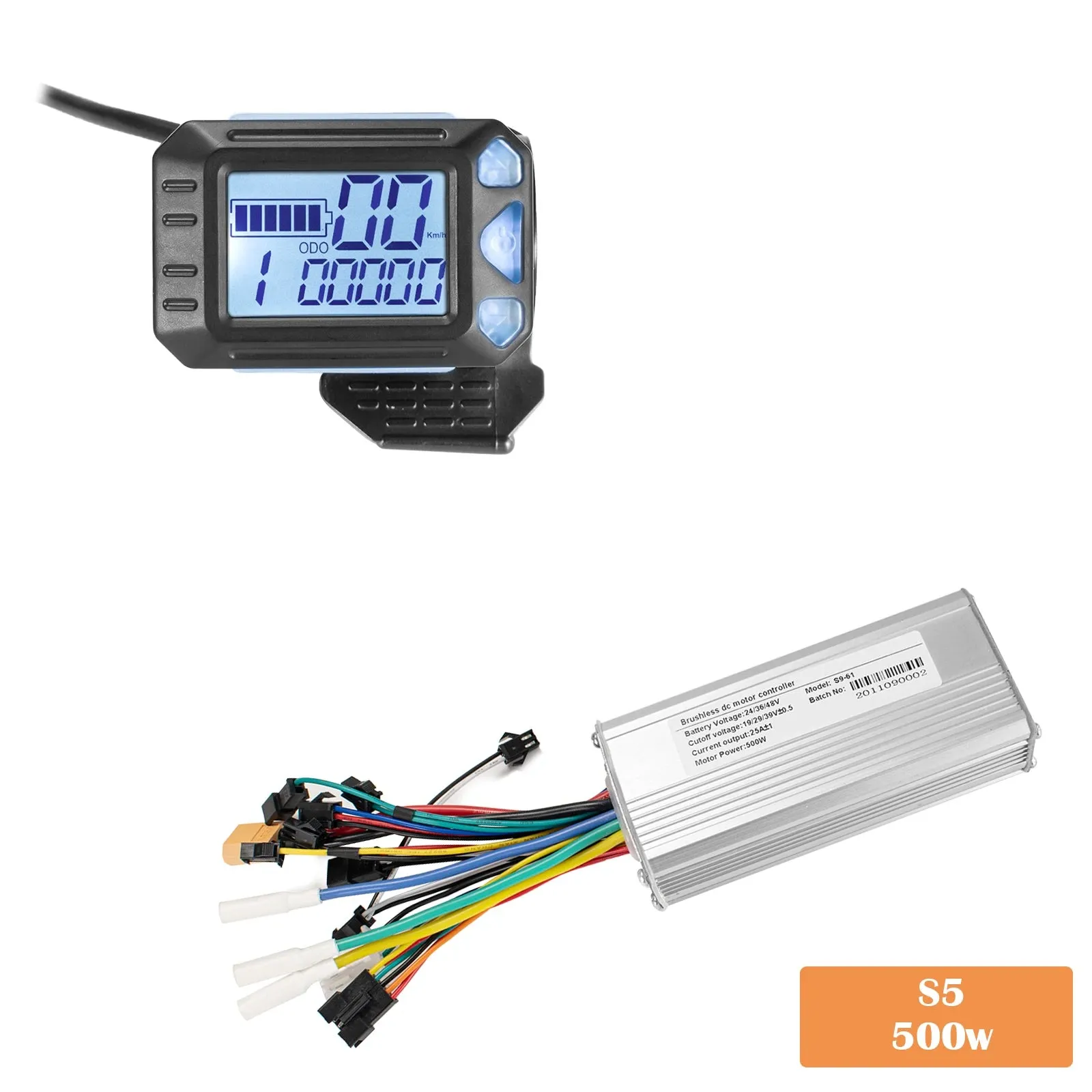 Kunray Brushless LCD Display for E-bike  24V/36V/48V 500w Controller Display Kits Electric Bicycle Scooter Motor Accessories