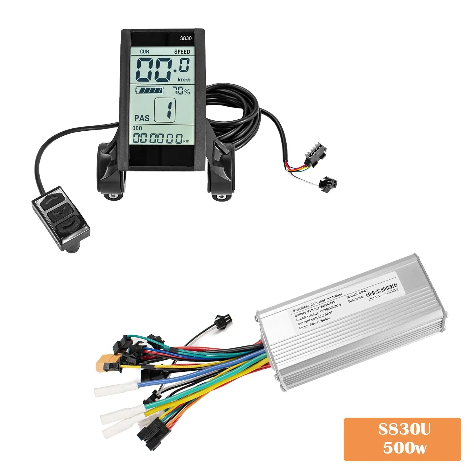 Kunray Brushless LCD Display for E-bike  24V/36V/48V 500w Controller Display Kits Electric Bicycle Scooter Motor Accessories