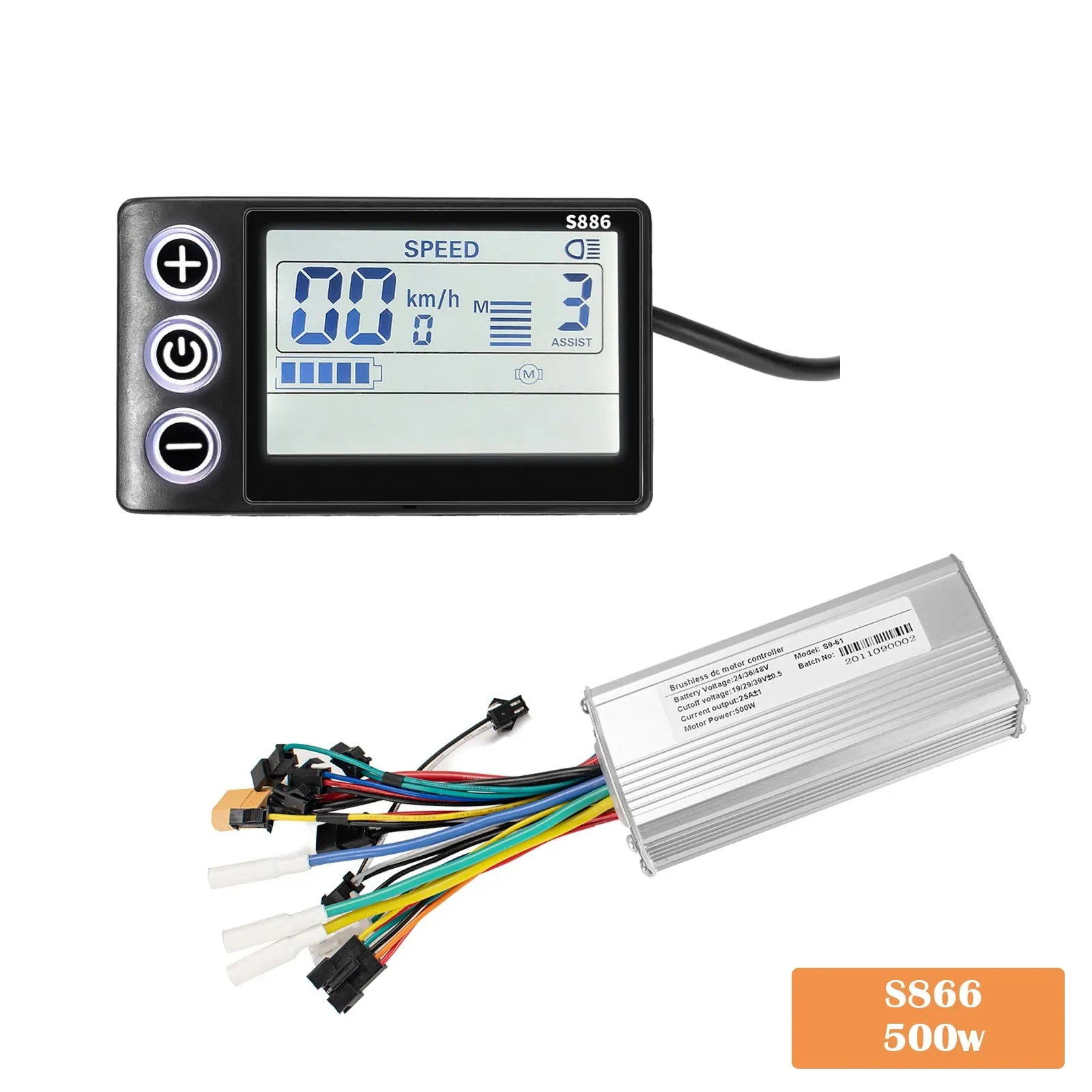 Kunray Brushless LCD Display for E-bike  24V/36V/48V 500w Controller Display Kits Electric Bicycle Scooter Motor Accessories