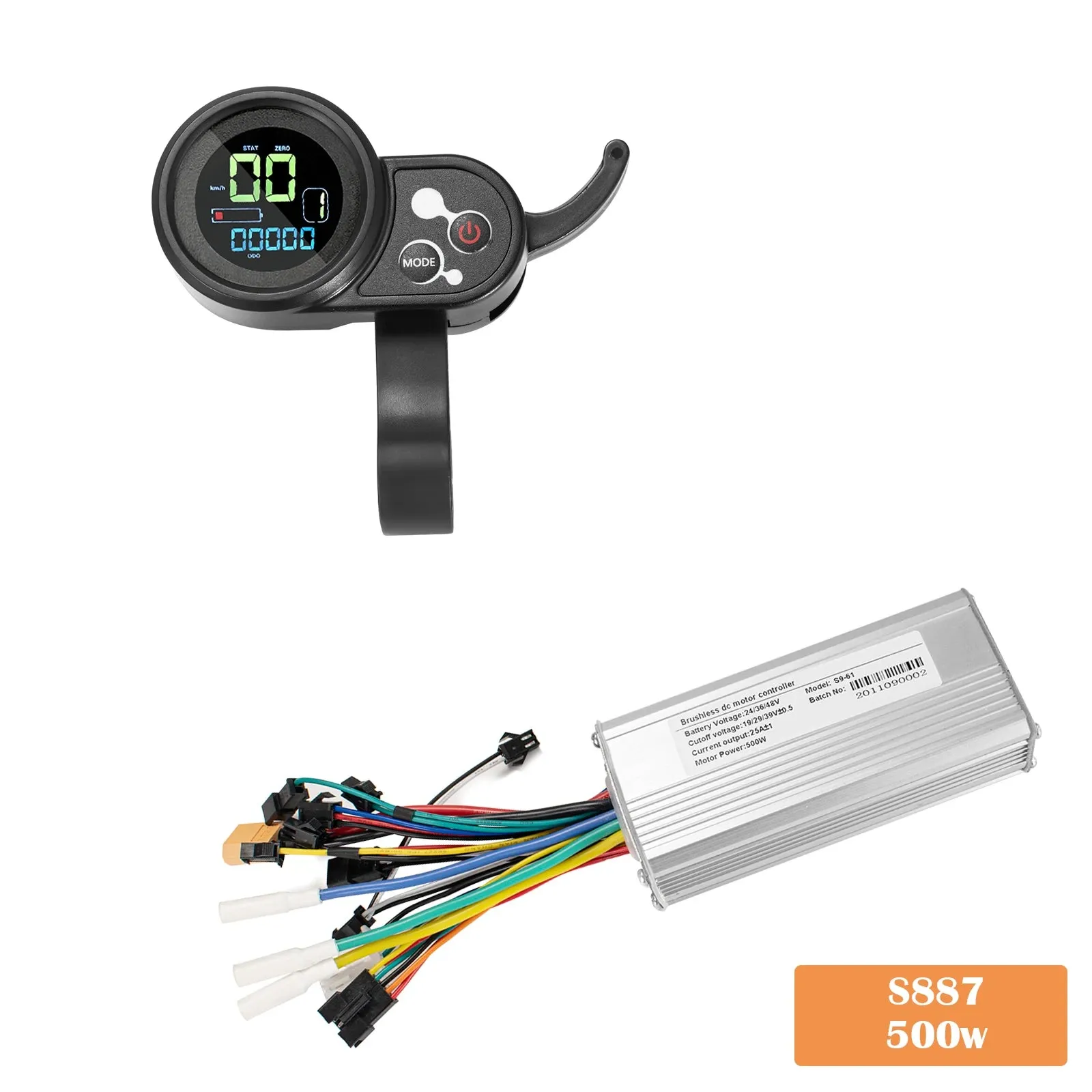 Kunray Brushless LCD Display for E-bike  24V/36V/48V 500w Controller Display Kits Electric Bicycle Scooter Motor Accessories