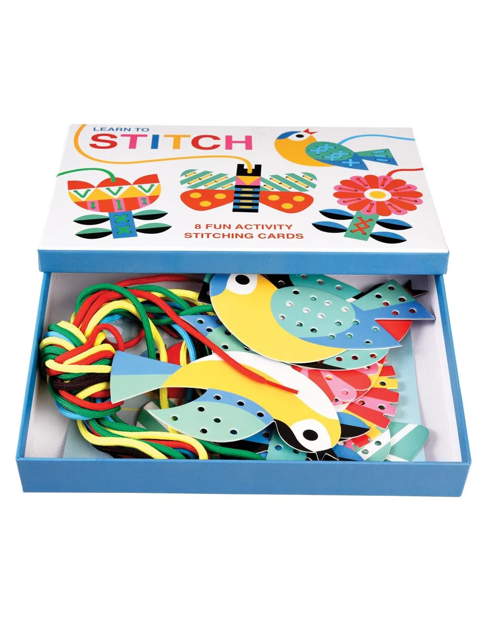 Learn to Stitch  - 8 Fun Activity Stitching Cards