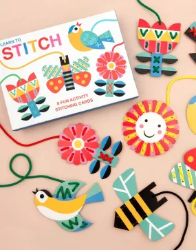 Learn to Stitch  - 8 Fun Activity Stitching Cards