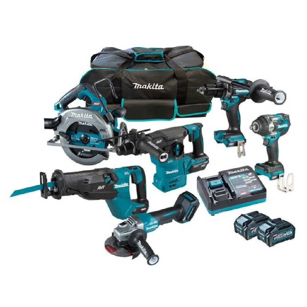 Makita DK0191G601 6 Piece 40V Max XGT Combo Kit