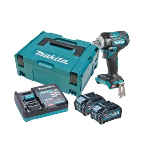 Makita TW004GM201 40V Max 4.0Ah 1/2" Cordless Brushless Impact Wrench Kit
