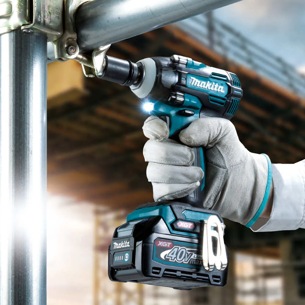 Makita TW005GM202 40V Max 4.0Ah 1/2" Cordless Brushless Pin Detent Impact Wrench Kit