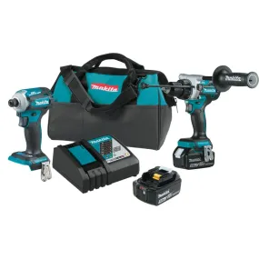 Makita XT288T Combination Tool Kit, Battery Included, 5 Ah, 18 V, Lithium-Ion, 1/PK :EA: QUANTITY: 1