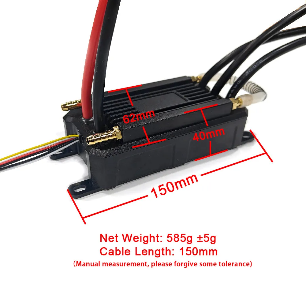 MAYRC Fully Waterproof Kit(300A 32BIT HV ESC 120116 100KV/200KV Brushless Motor IP68 Remote Program Card)