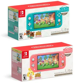 Nintendo Switch Lite Animal Crossing: New Horizons Timmy & Tommy Aloha Edition and Isabelle Aloha Edition   1 Year Warranty By Singapore Nintendo Distributor