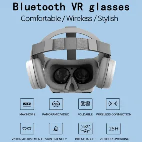Original VR Virtual Reality 3D Glasses Box Stereo VR Headset Helmet for IOS Android Smartphone, Bluetooth vr box vr headset