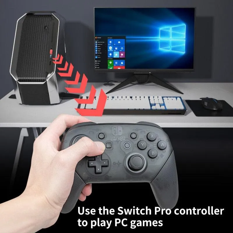 PC/Switch/Android Wireless Receiver For Bluetooth Game Controllers: Converter for Switch Pro, PS5, PS4 Controllers