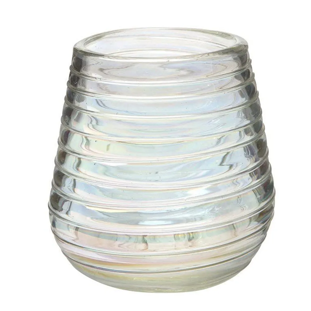 Perla Luster Collection Hand Blown Stemless Wine Glasses, Made of Mexican Recycled Glass, 16oz. - Set of 4