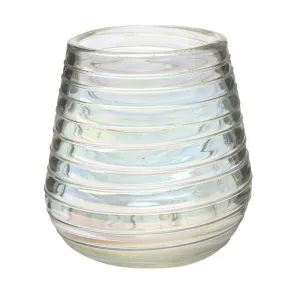 Perla Luster Collection Hand Blown Stemless Wine Glasses, Made of Mexican Recycled Glass, 16oz. - Set of 4
