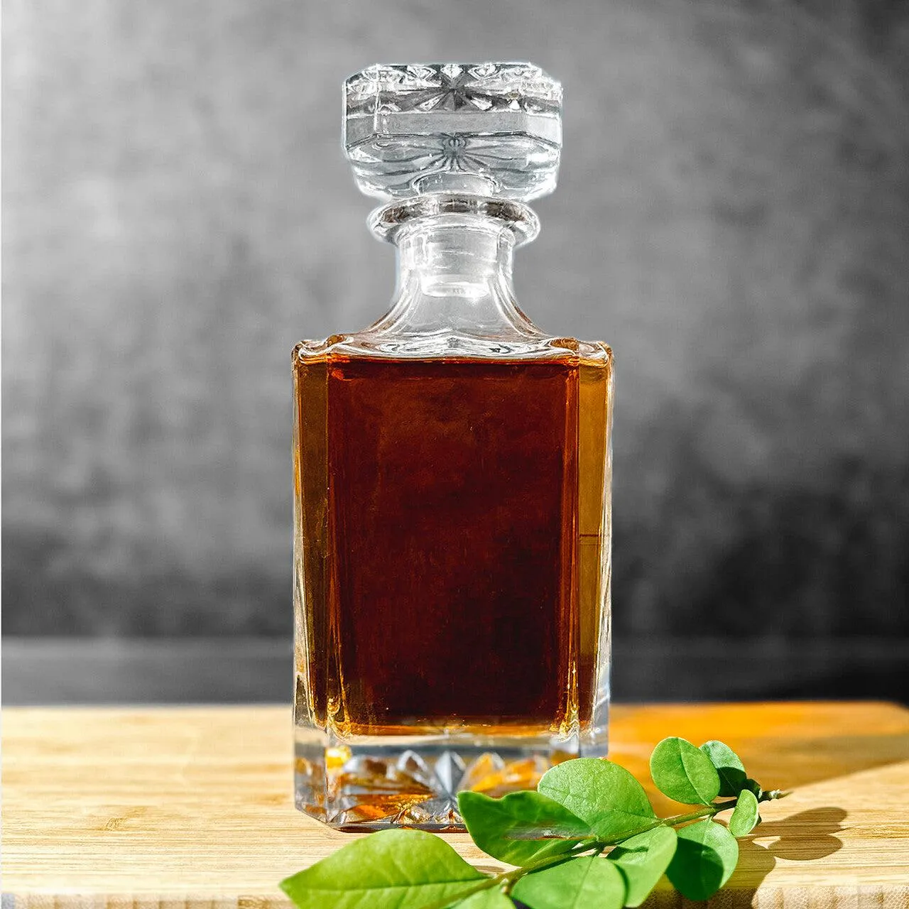 Personalized Heritage Decanter Set with 4 Custom Glasses