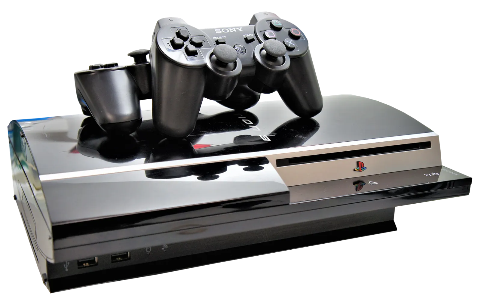PlayStation 3 Fat Console 40GB   2 Wireless Dual Shock Controllers PAL (Preowned)