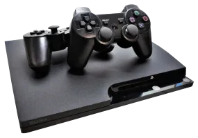 PlayStation 3 Slim Console 160GB   2 Wireless Dual Shock Controllers PAL (Pre-Owned)