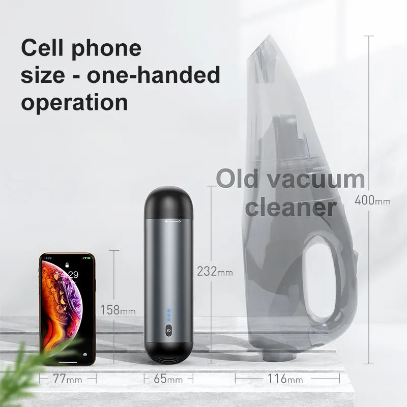 Portable 4000Pa Wireless Car Vacuum Cleaner