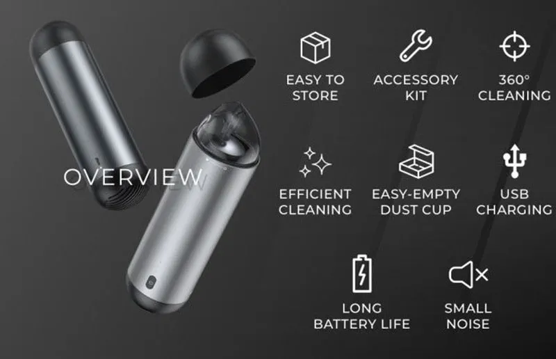 Portable 4000Pa Wireless Car Vacuum Cleaner