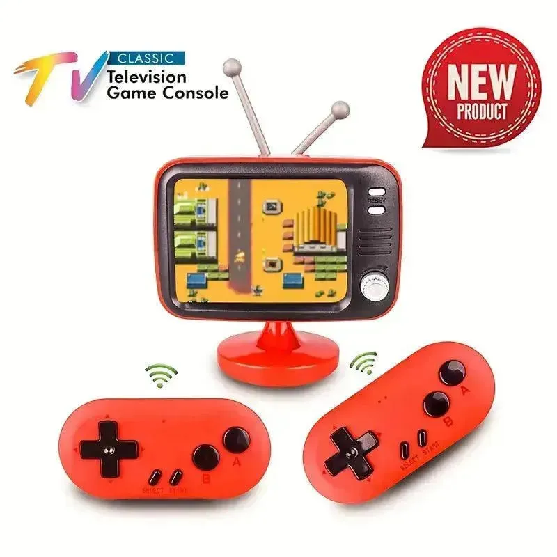 Portable Retro 8-Bit Dual Game Console