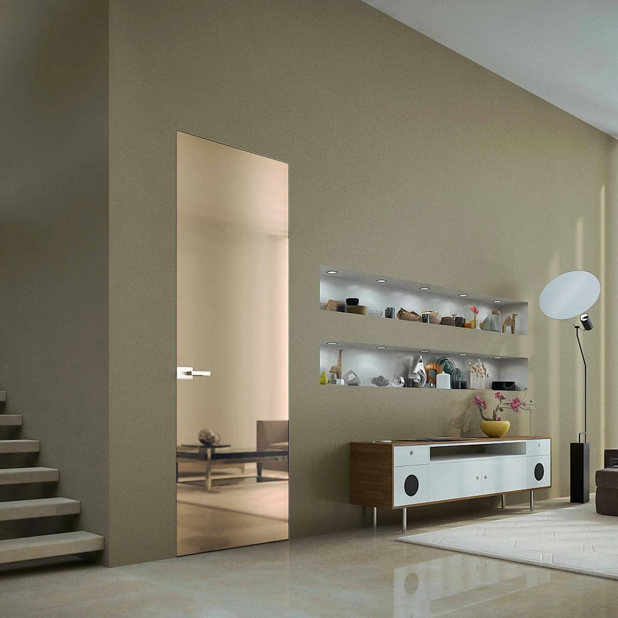 Porte Battente Scrigno Essential Verre Mirr H2400