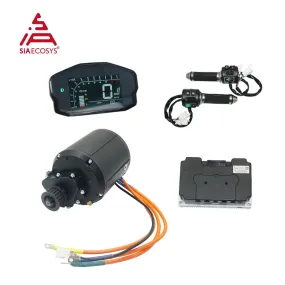 QSMOTOR QS138 90H V3 4000W Liquid Cooled Mid Drive Motor Kits with Fardriver ND72680 Programmable Controller 72V 350A for E-Mot