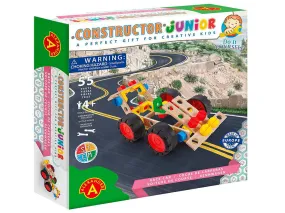 Racing Car self assembly wood construction toy set 55 piece