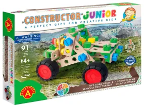 Racing Car self assembly wood construction toy set 91 piece