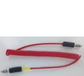 Racing Electronics 4 Conductor Male to 4 Conductor Stilo Coil Cord Adapter
