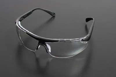 Radnor Elite Plus Series Safety Glasses With Black Frame And Clear Indoor/Outdoor Lens