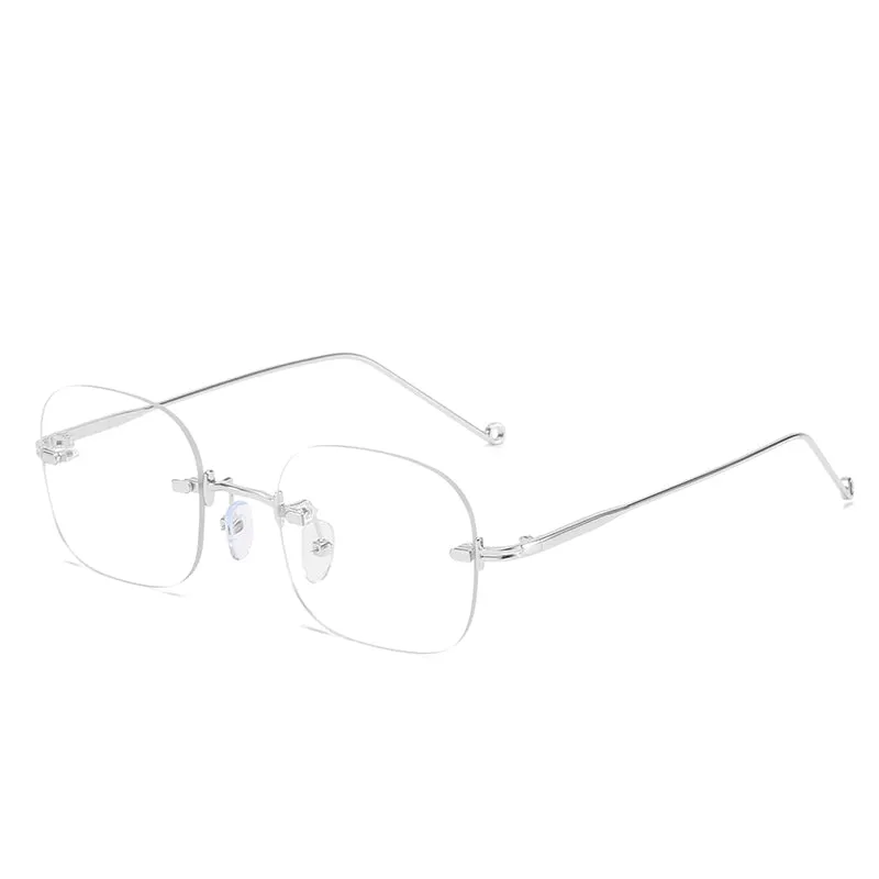 Retro Anti-Blu-ray Frameless Flat Mirror Net Red Sunglasses