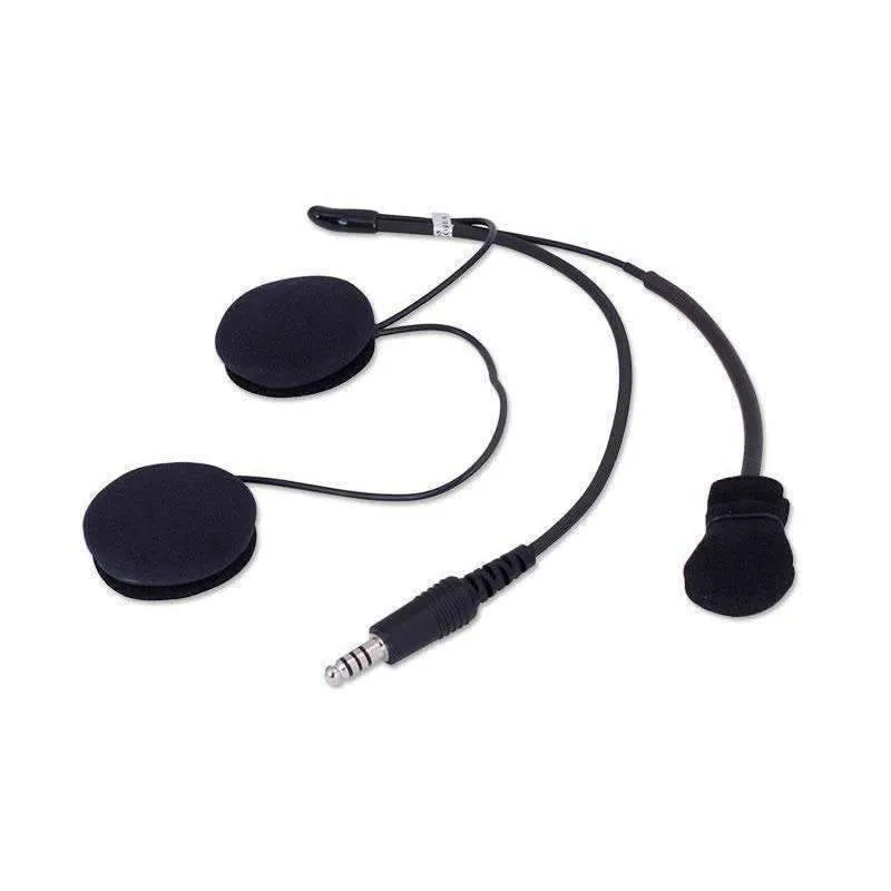 Rugged Radios IMSA 4C Wired Open Face Helmet Kit with Speakers & M102 Military Mic
