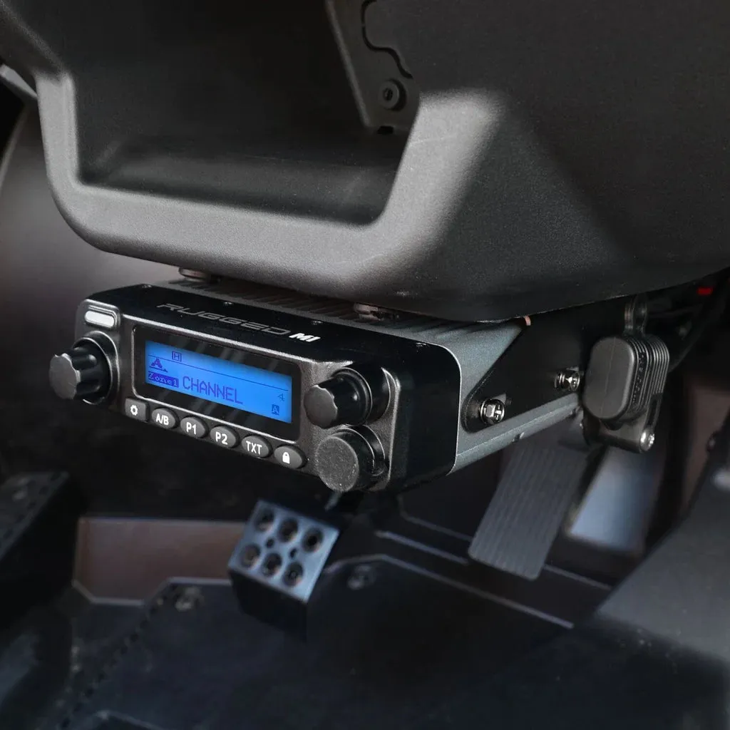 Rugged Radios Polaris RZR XP Complete Communication Kit with Rocker Switch Intercom and 2-Way Radio- G1 GMRS Radio
