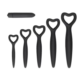 Shots Silicone Black Vaginal Dilator Set